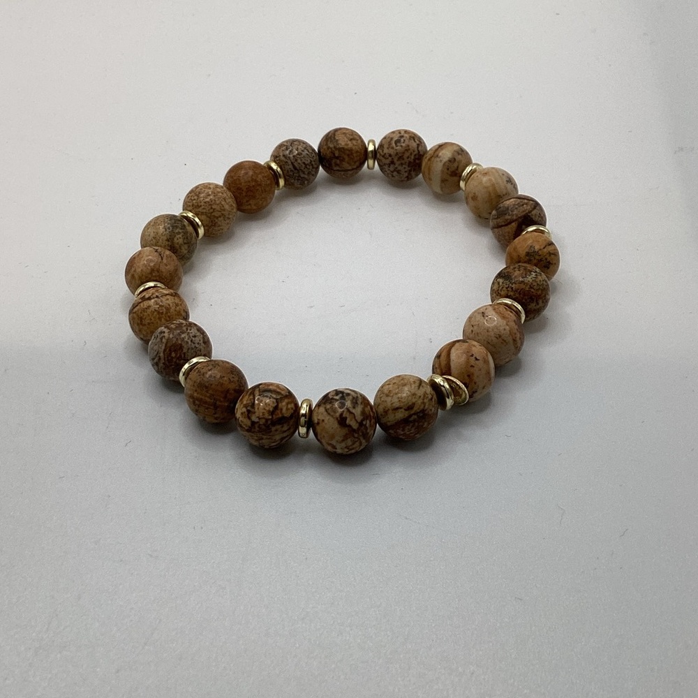 Natural Stone Beaded Bracelet - Picture 3 of 3